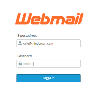 Logga till Webmail